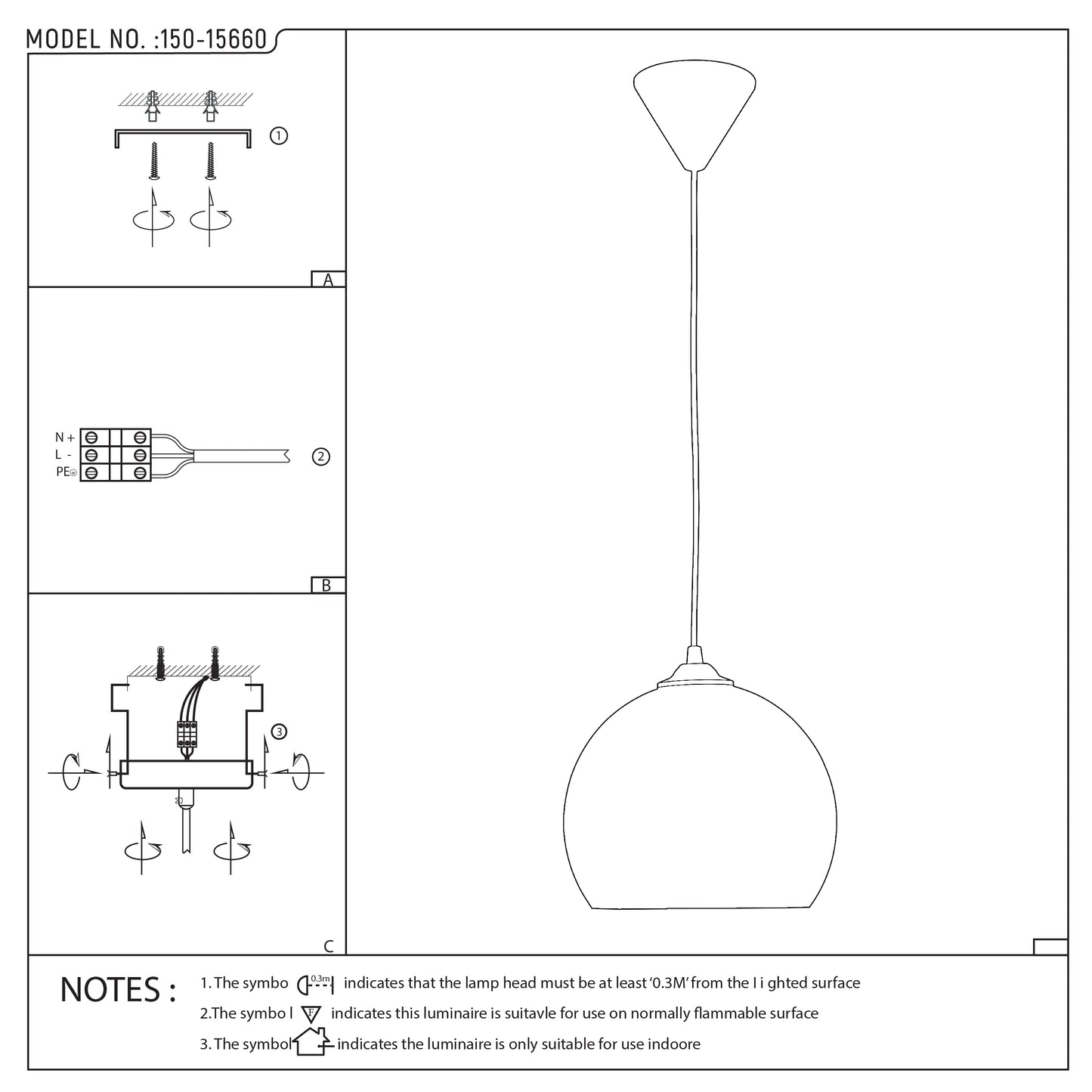 Подвесной Светильник-Шар