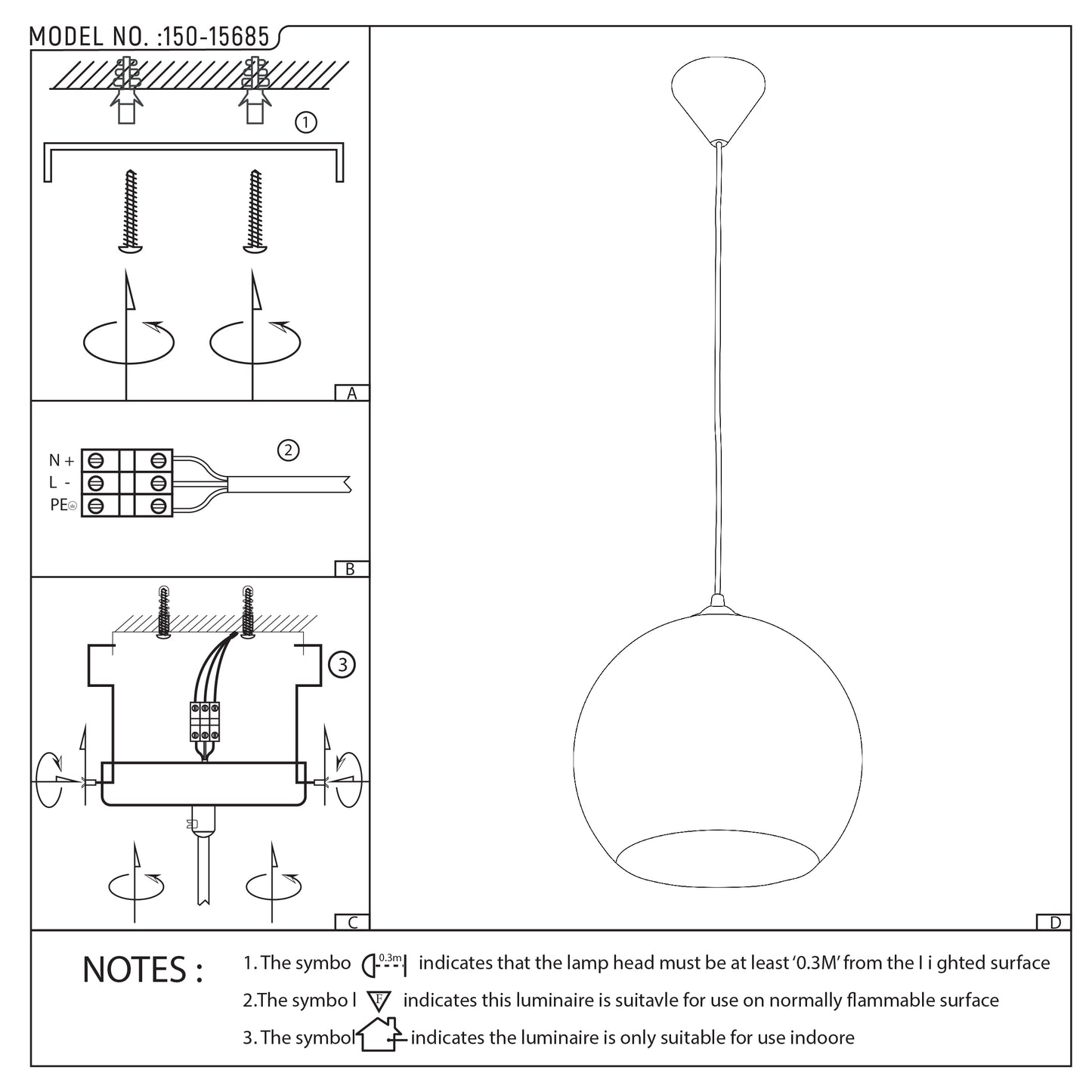Подвесной Светильник-Шар