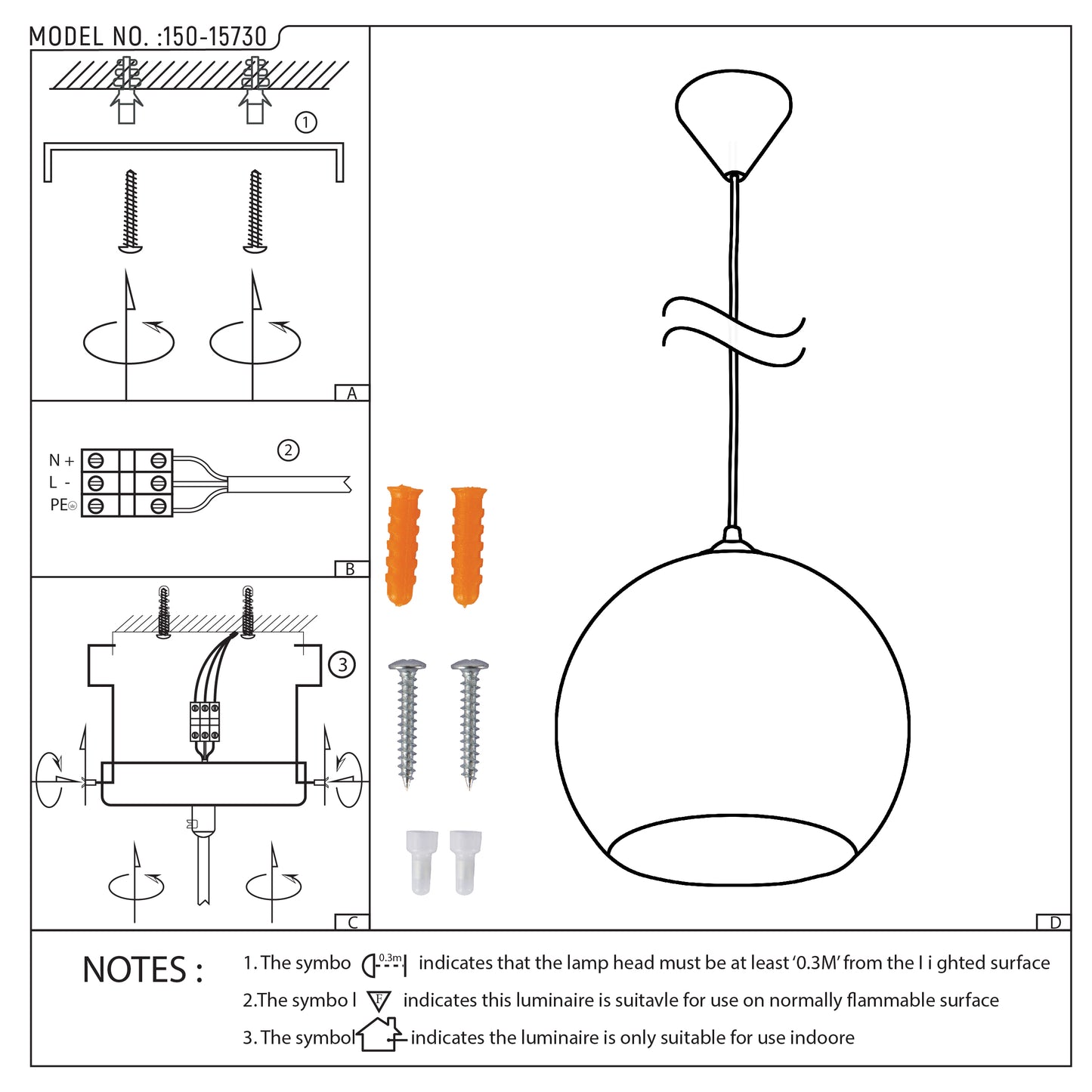 Подвесной Светильник-Шар