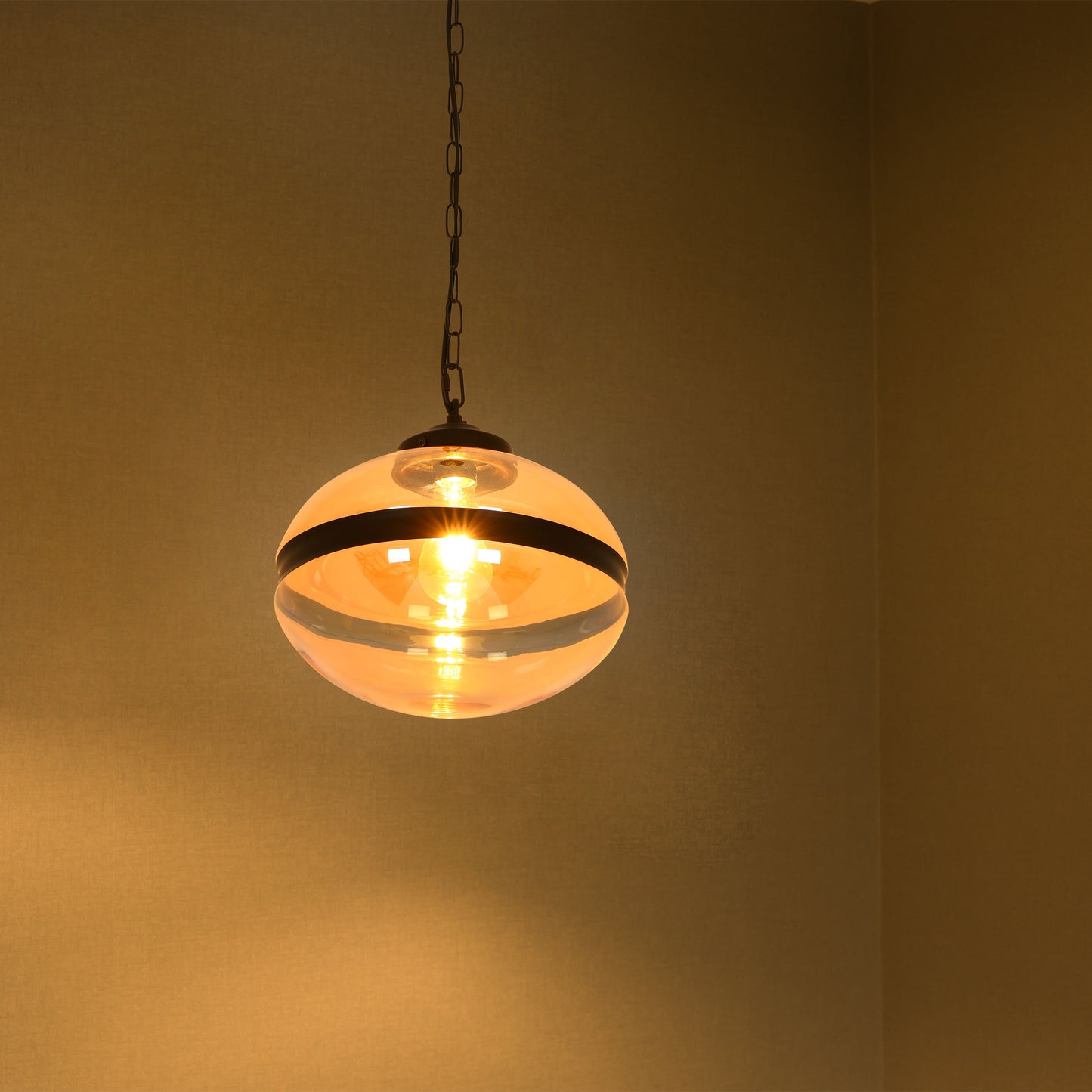 Металл лазермен кесілген глобус пішіні бар Malunga аспа шамы E27