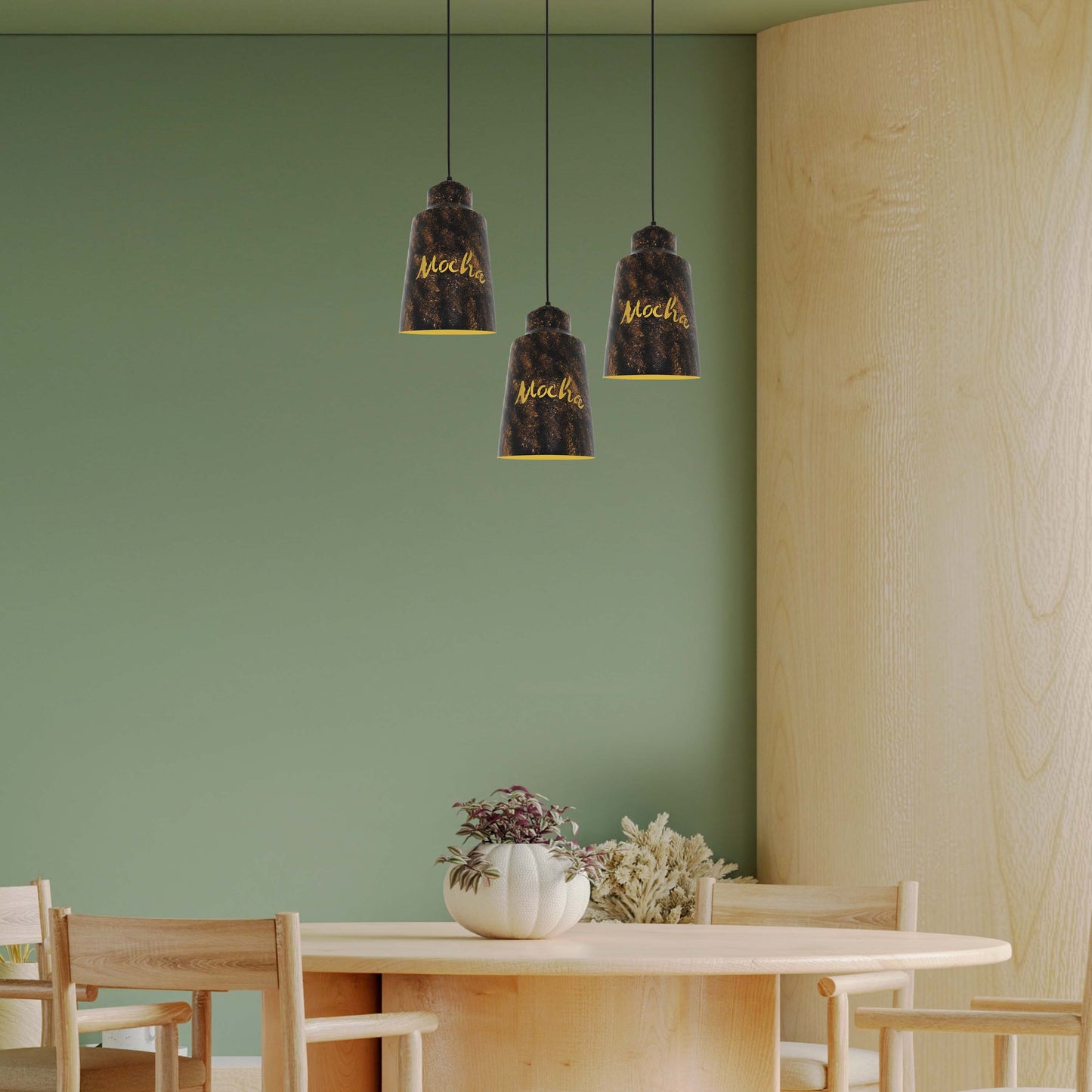 Подвесной Светильник 'Industrial Dome' (Черное Золото)