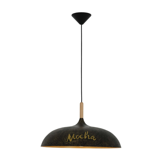 Подвесной Светильник 'Industrial Dome' (Черное Золото)