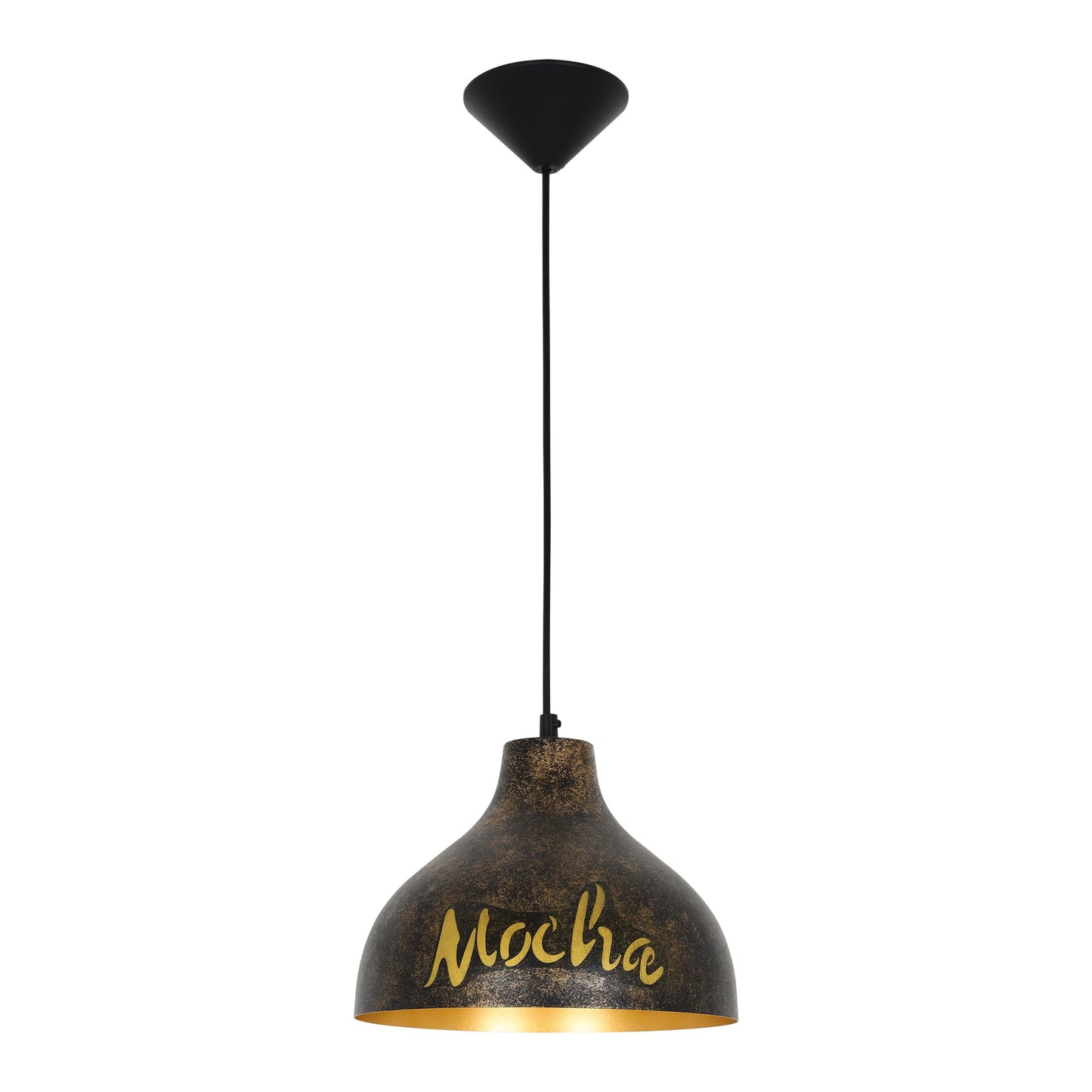 Подвесной Светильник 'Industrial Dome' (Черное Золото)