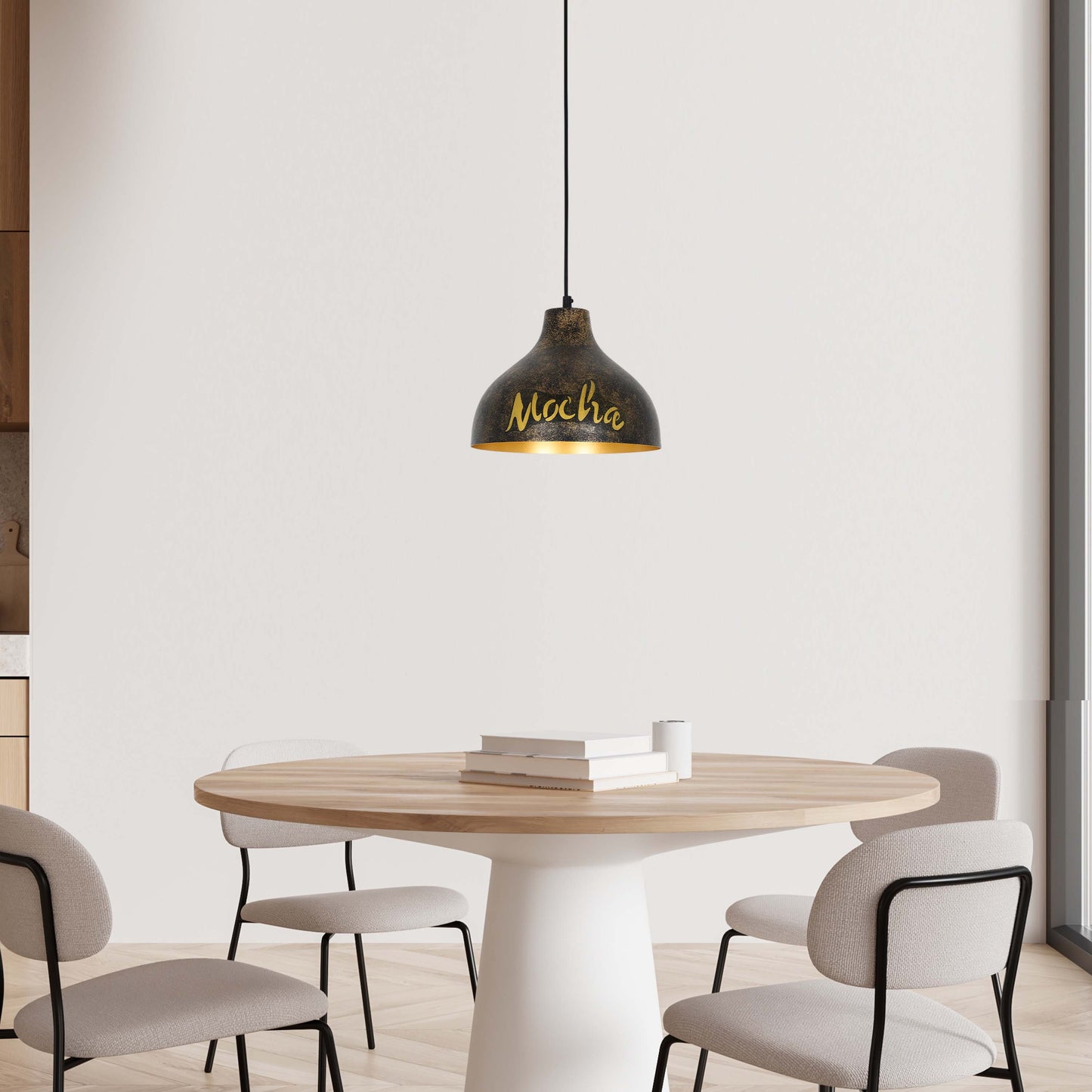 Подвесной Светильник 'Industrial Dome' (Черное Золото)