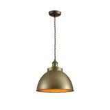 Main image of Brooklyn Vintage Metal Dome Pendant Light Pewter Copper  Bronze E27  | TEKLED 150-18207