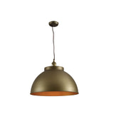 Main image of Brooklyn Vintage Metal Dome Pendant Light Pewter Copper  Bronze E27  | TEKLED 150-18211