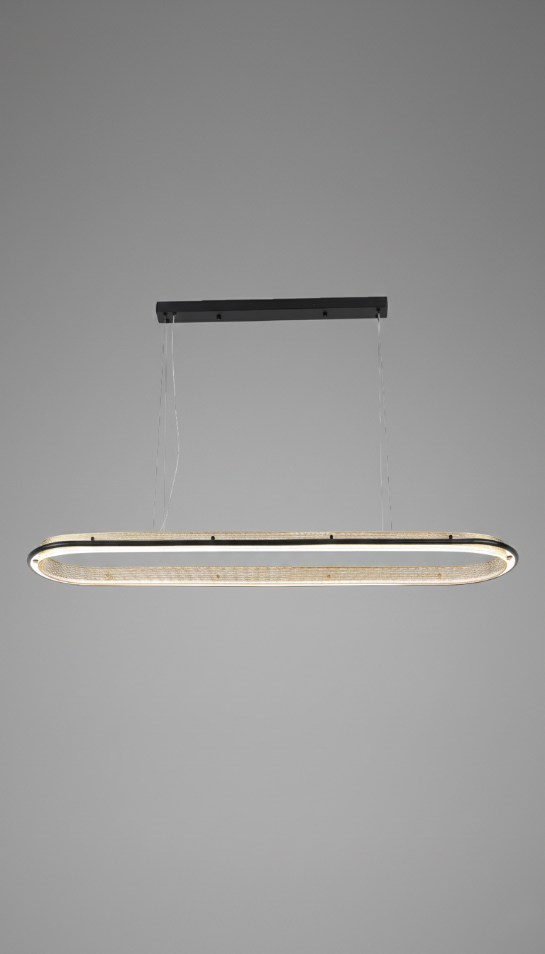 Подвесной светильник - LED Pendant Lamp Black+Gold H081B L1200xW260 32W 3000K