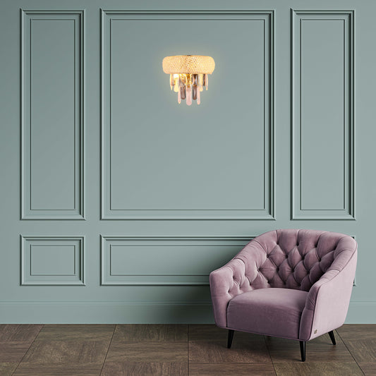 Настенное бра SY6008 2xE14, цвет светлое золото (S-Gold)