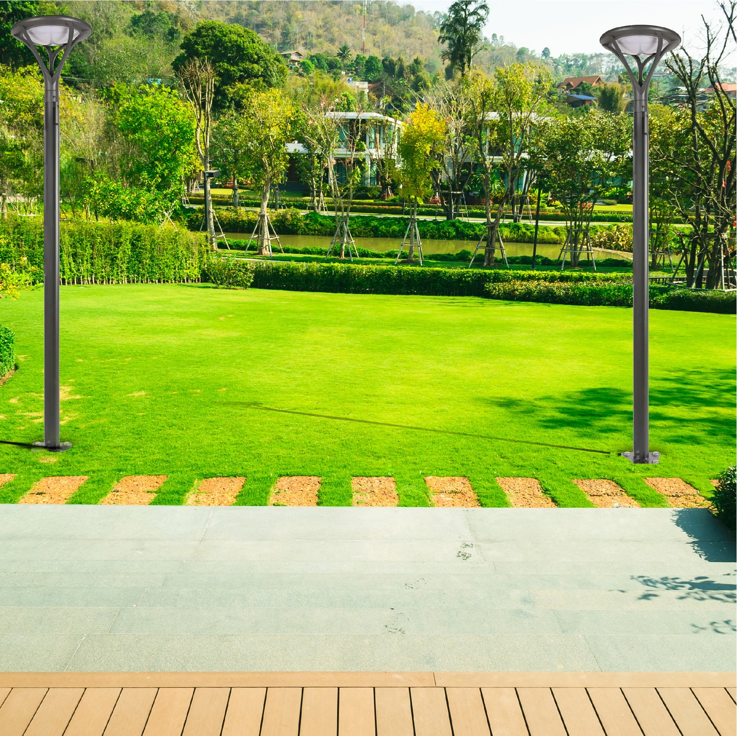 Парковый LED Светильник LOTUS (70W, 5000K)