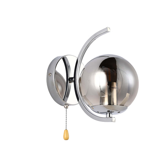 Современный металлосветильник на стену Globe Glass Gold Chrome E27