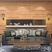Төменгі қосқышы бар талғампаз қабырға шамы - ысталған шыны