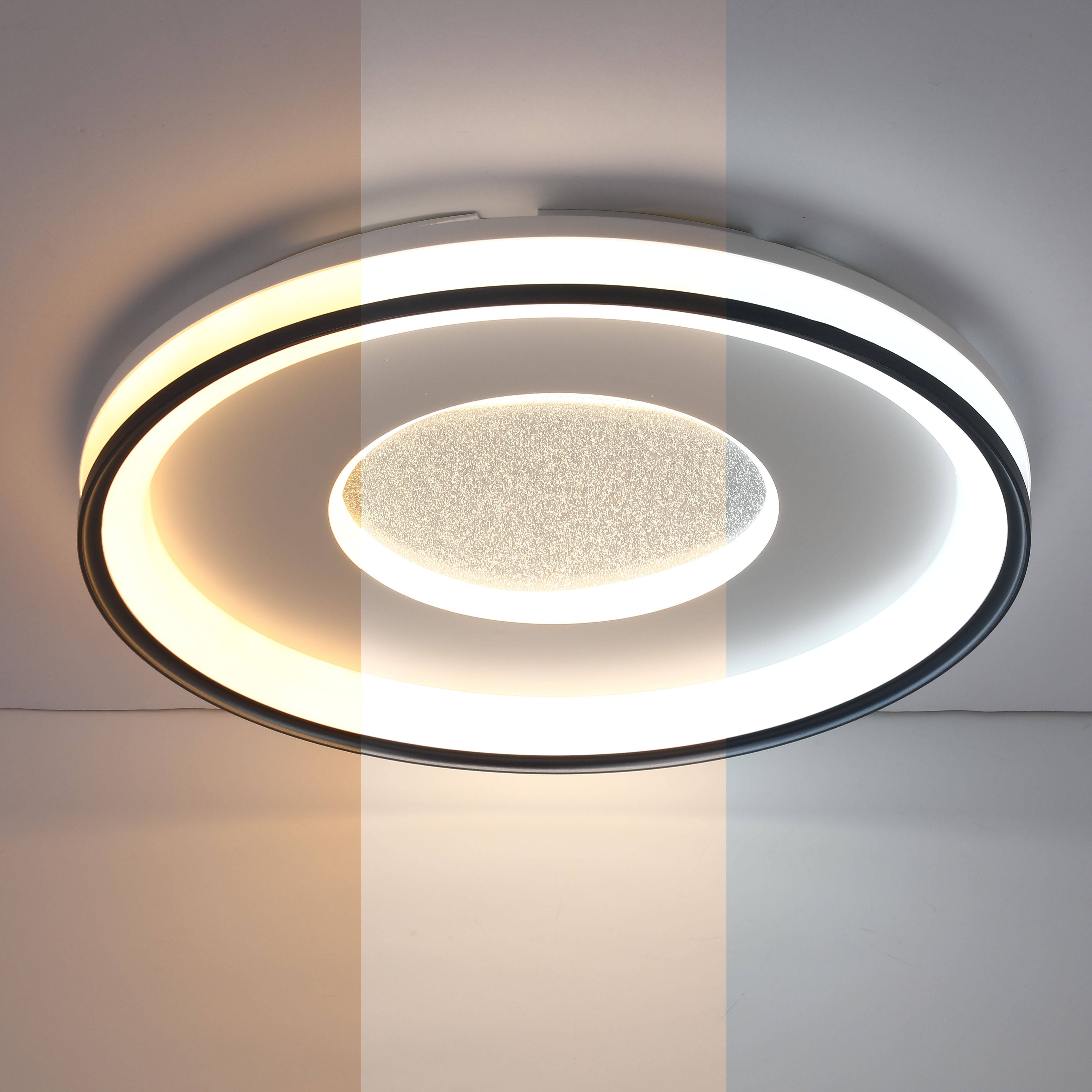Потолочный светодиодный светильник LED 70W, диаметр 500 мм, круглый, белый, 3 цвета свечения, диммируемый