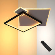 Современный потолочный светильник LED, белый корпус, диммируемый, с изменением цветовой температуры и дистанционным управлением