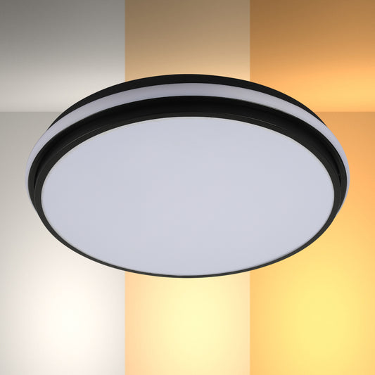 Современный потолочный светильник LED "Световой акцент", белый корпус, диммируемый, с изменением цветовой температуры и дистанционным управлением (Copy)