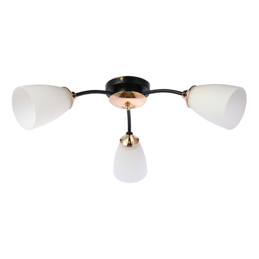 Потолочная люстра 8216/3-5 — чёрный металл, 3 или 5 ламп E27