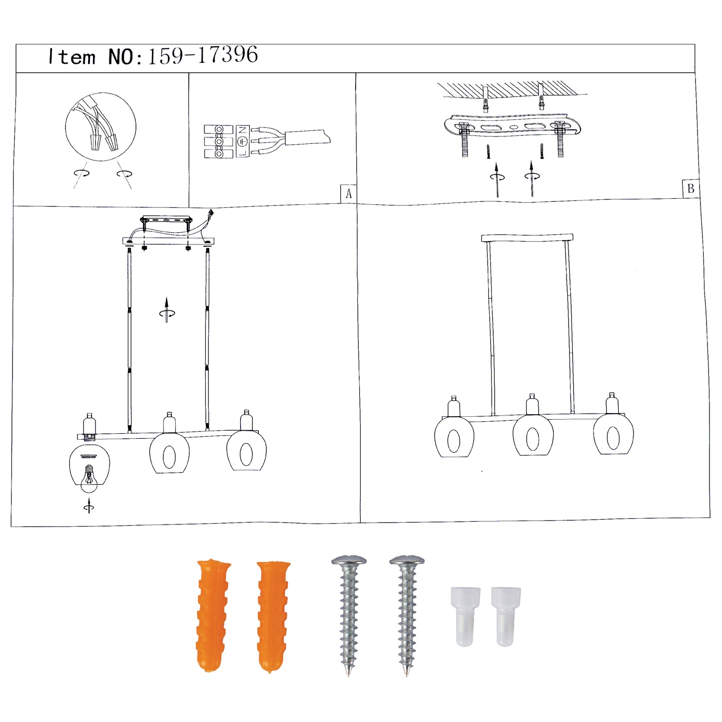 Люстра на потолок с черным золотым металлическим корпусом и янтарными конусами, 6xE27