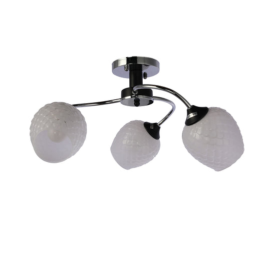 Современная потолочная люстра 32420 — хром и чёрный, 3/5 ламп E27