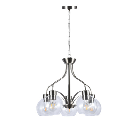 Подвесная люстра PAULA CHROME — элегантный блеск и утончённая геометрия