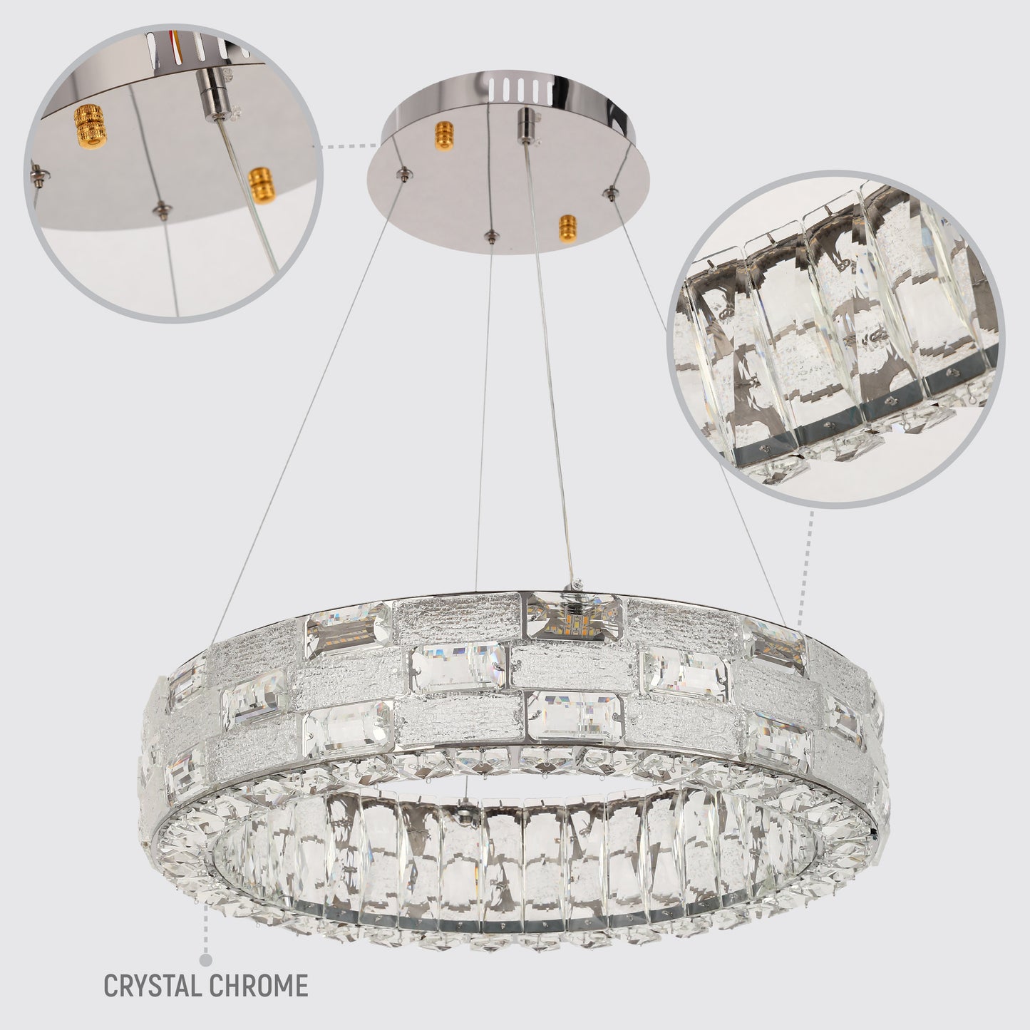 Подвесная люстра Crystal Chrome CB701 — яркость в каждом кристалле