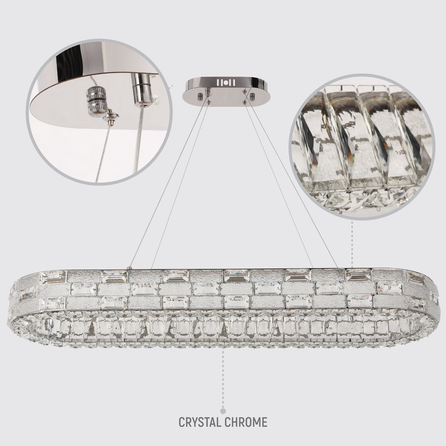 Подвесная люстра Crystal Chrome CB701 — яркость в каждом кристалле