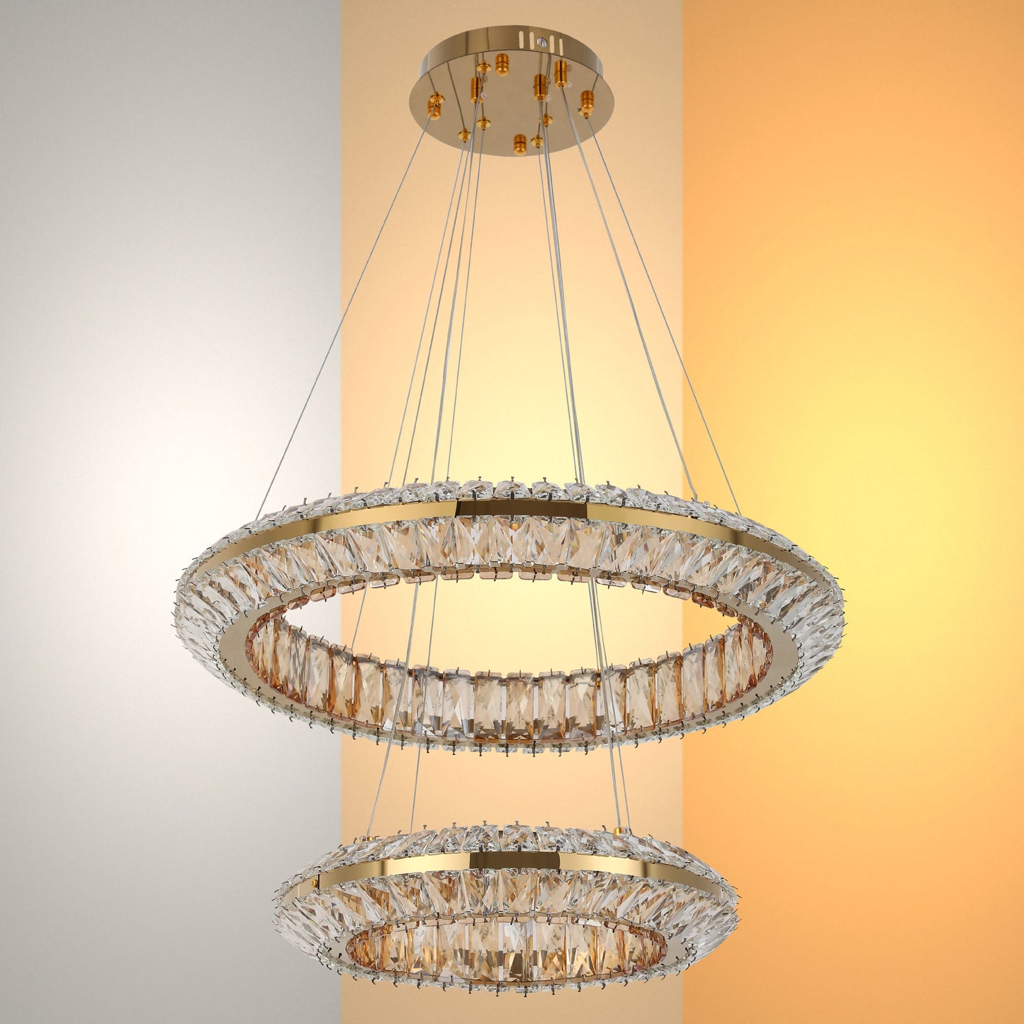 Подвесная люстра Crystal Gold CB242 — сияние в каждой грани