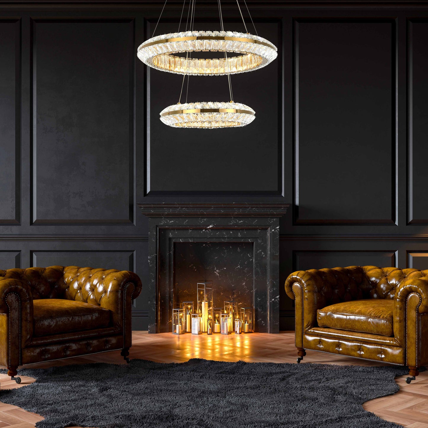 Подвесная люстра Crystal Gold CB242 — сияние в каждой грани
