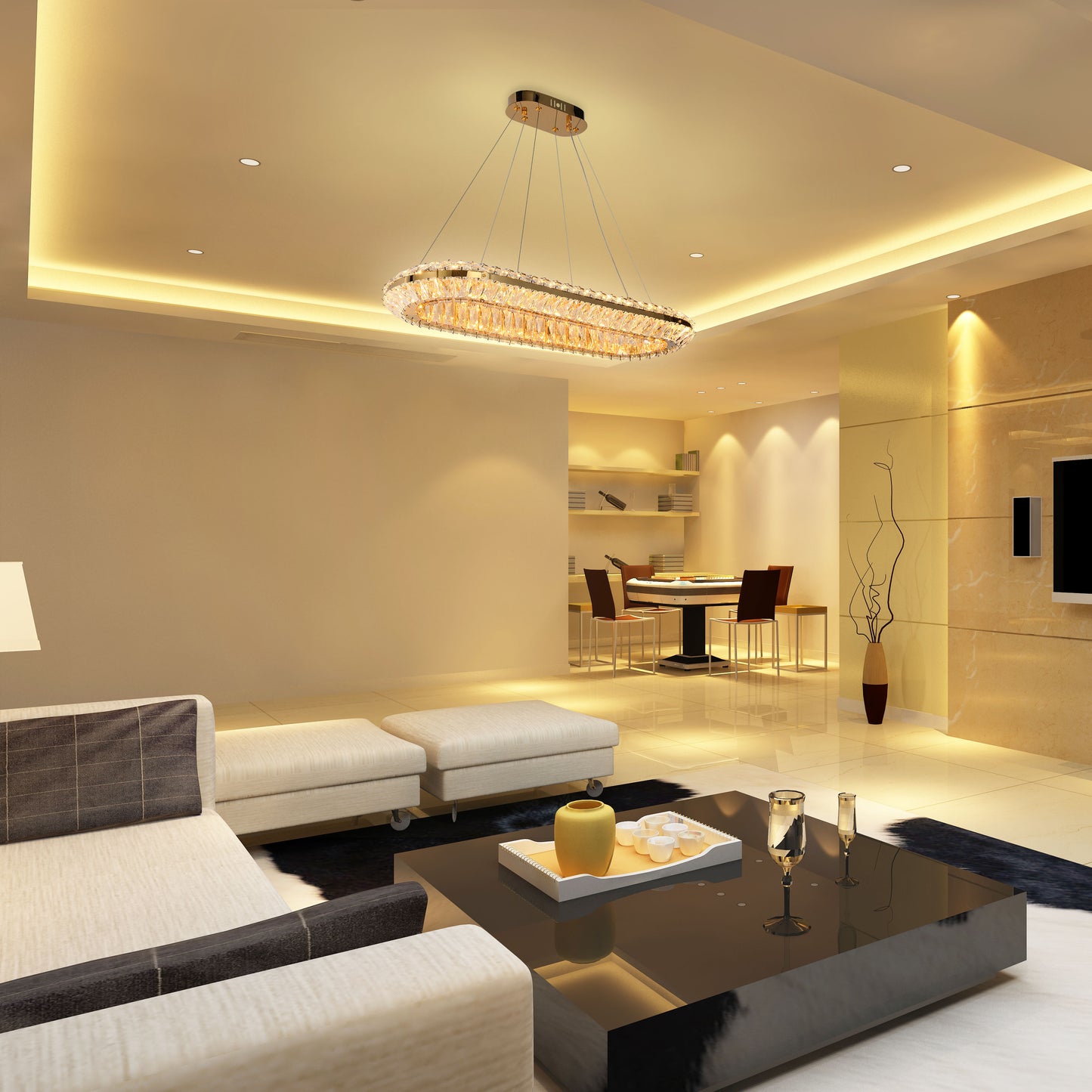 Подвесная люстра Crystal Gold CB242 — сияние в каждой грани