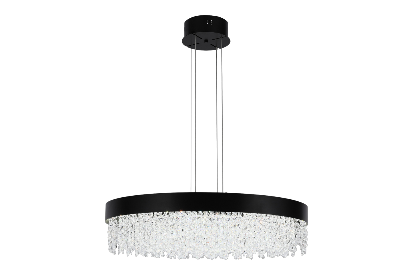 Люстра Crystal Chandelier Light Q3607 3CCT Black  D800mm (TEKLED)