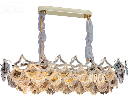 Люстра Chandelier M2123 9xE14 GOLD D500xH290mm