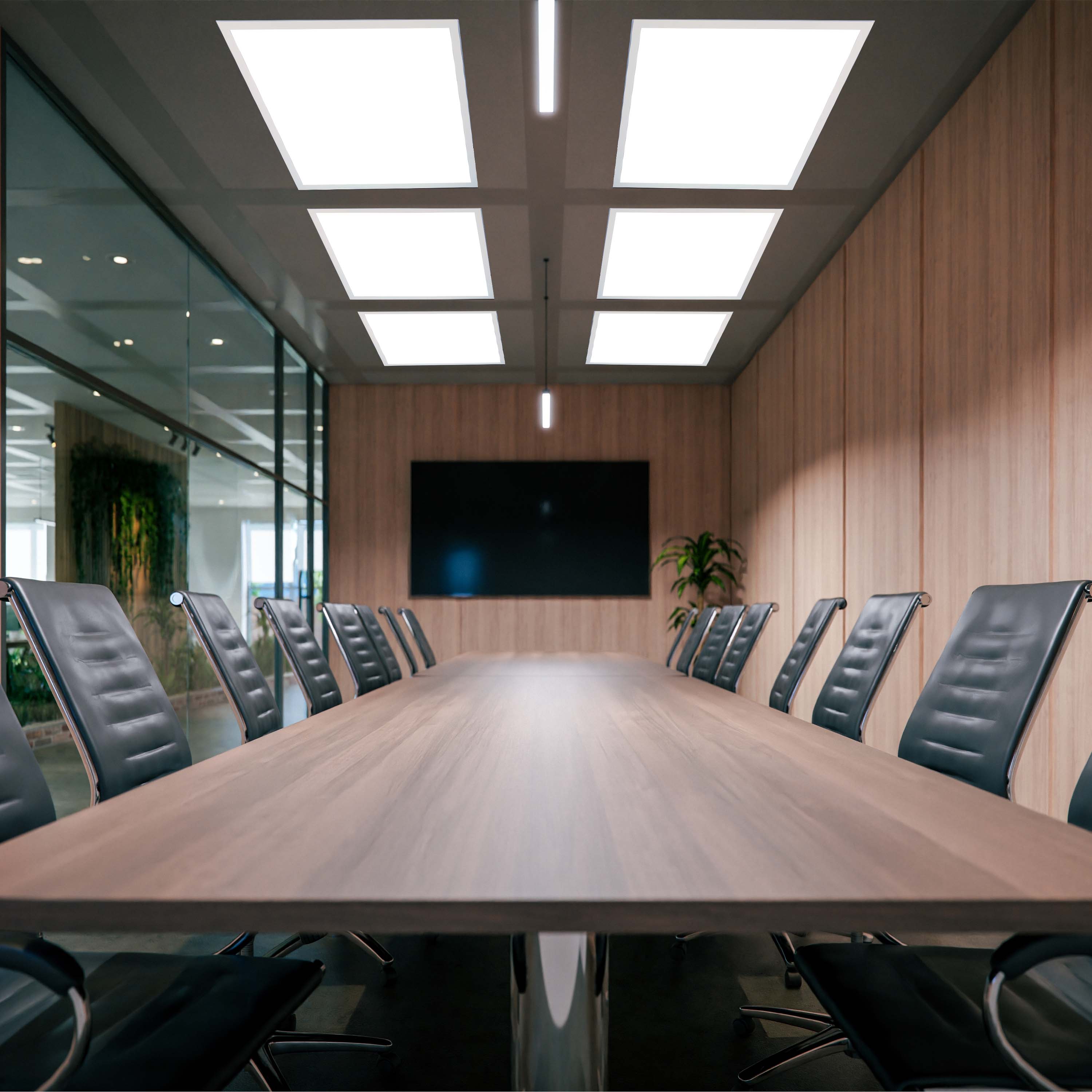 Современная потолочная LED-панель — 600×600, 40W, 6000K