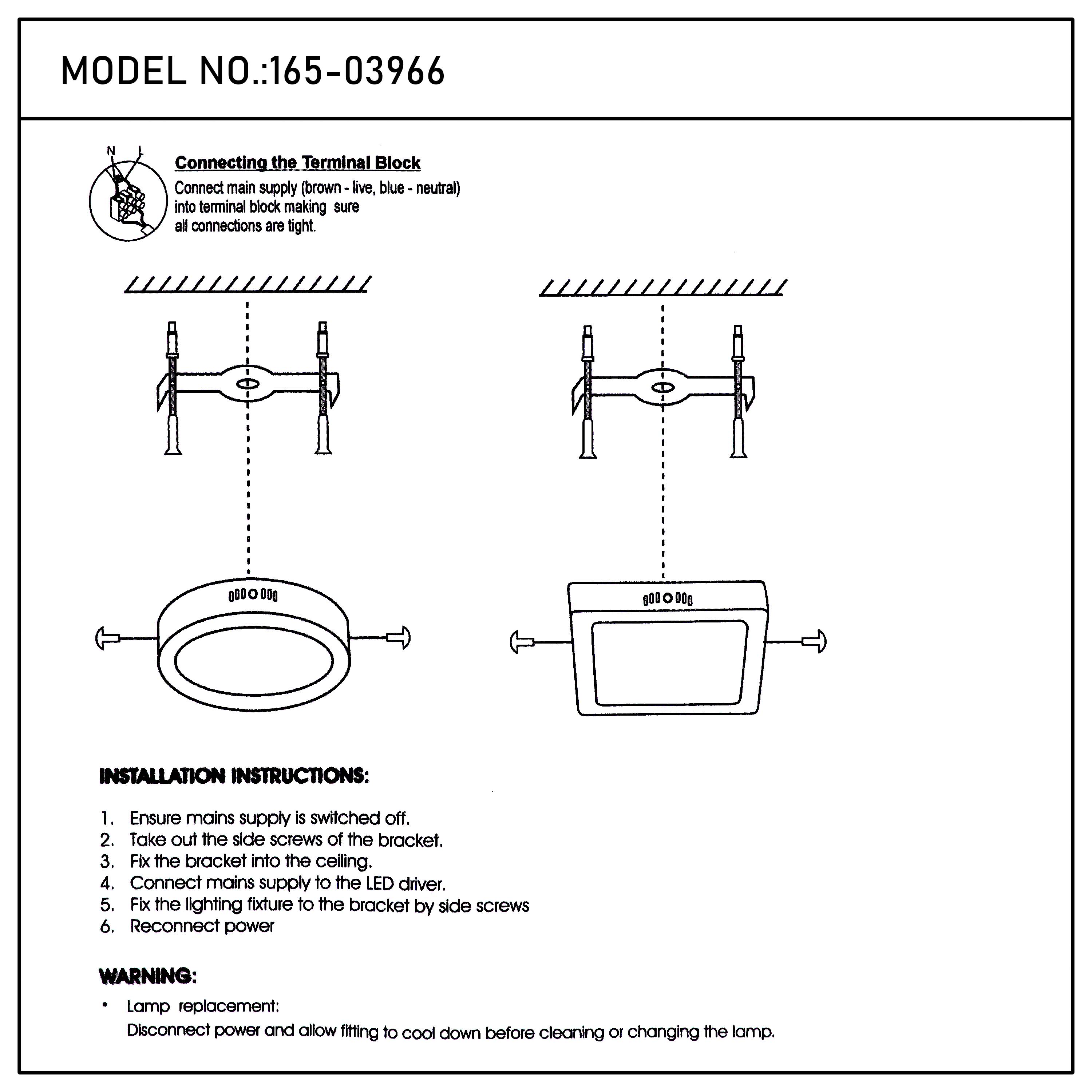 Современный светильник LED-панель квадратная — 6W / 18W / 24W, S/U, 4000K / 6000K