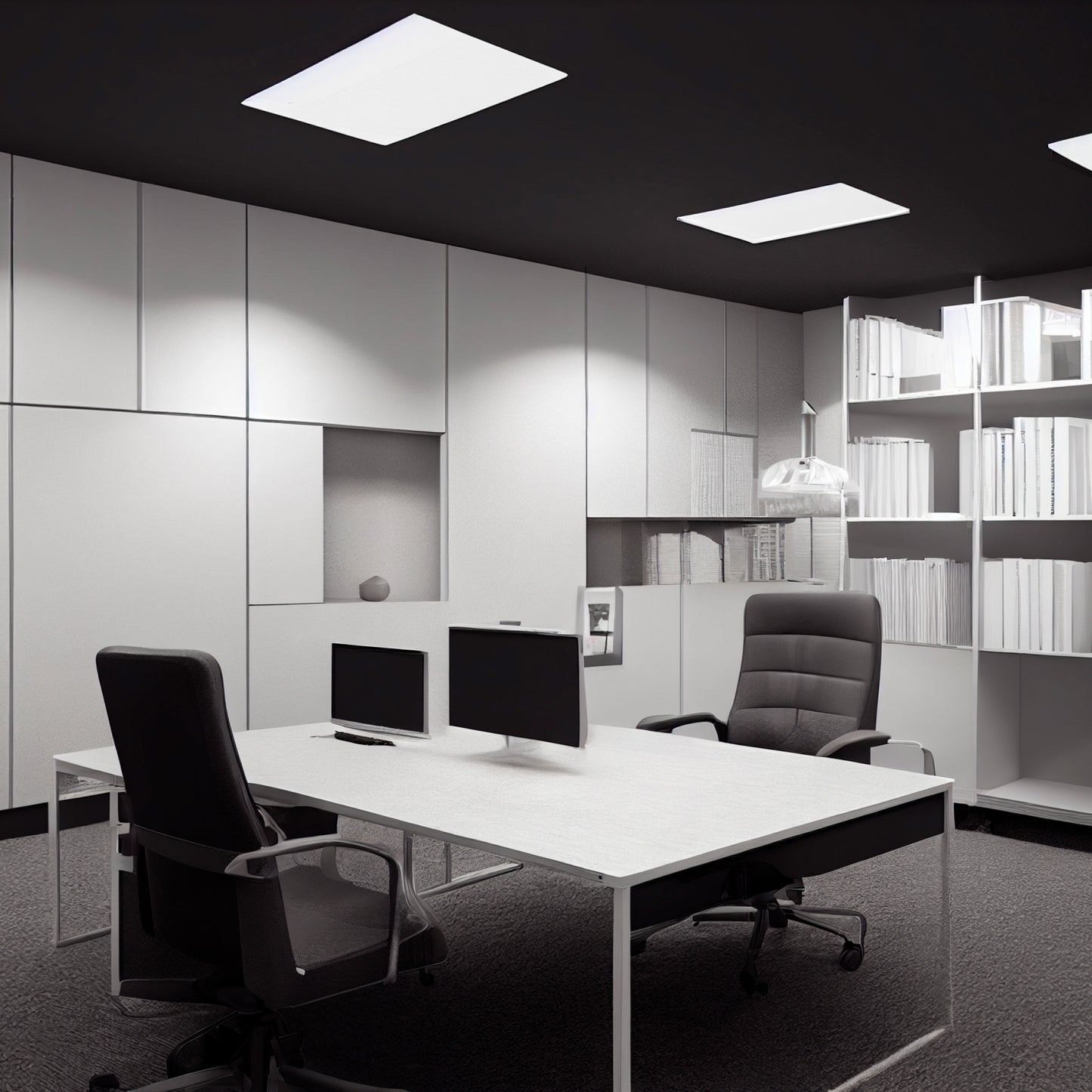 Современный светильник Backlit LED-панель — квадратная, 70Вт, 6000К, 595х595
