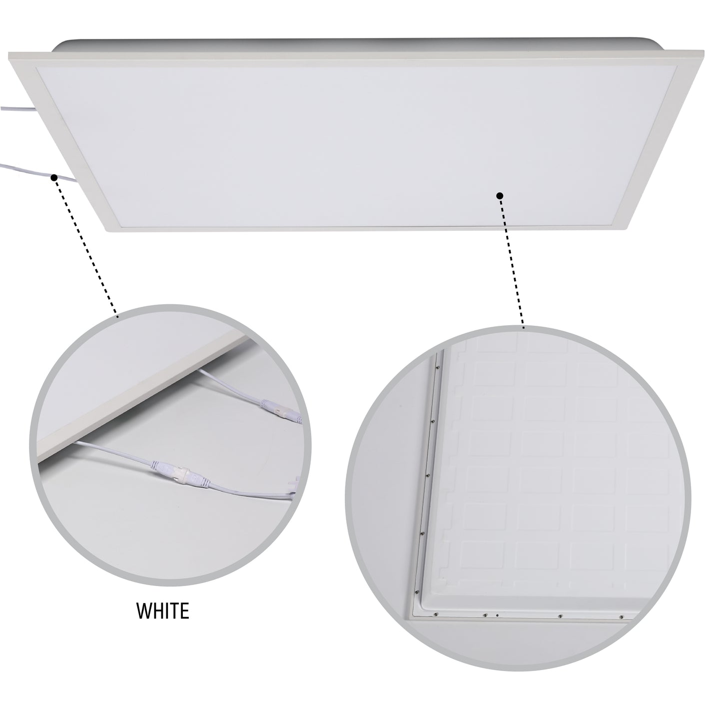 Современный светильник Backlit LED-панель — квадратная, 70Вт, 6000К, 595х595