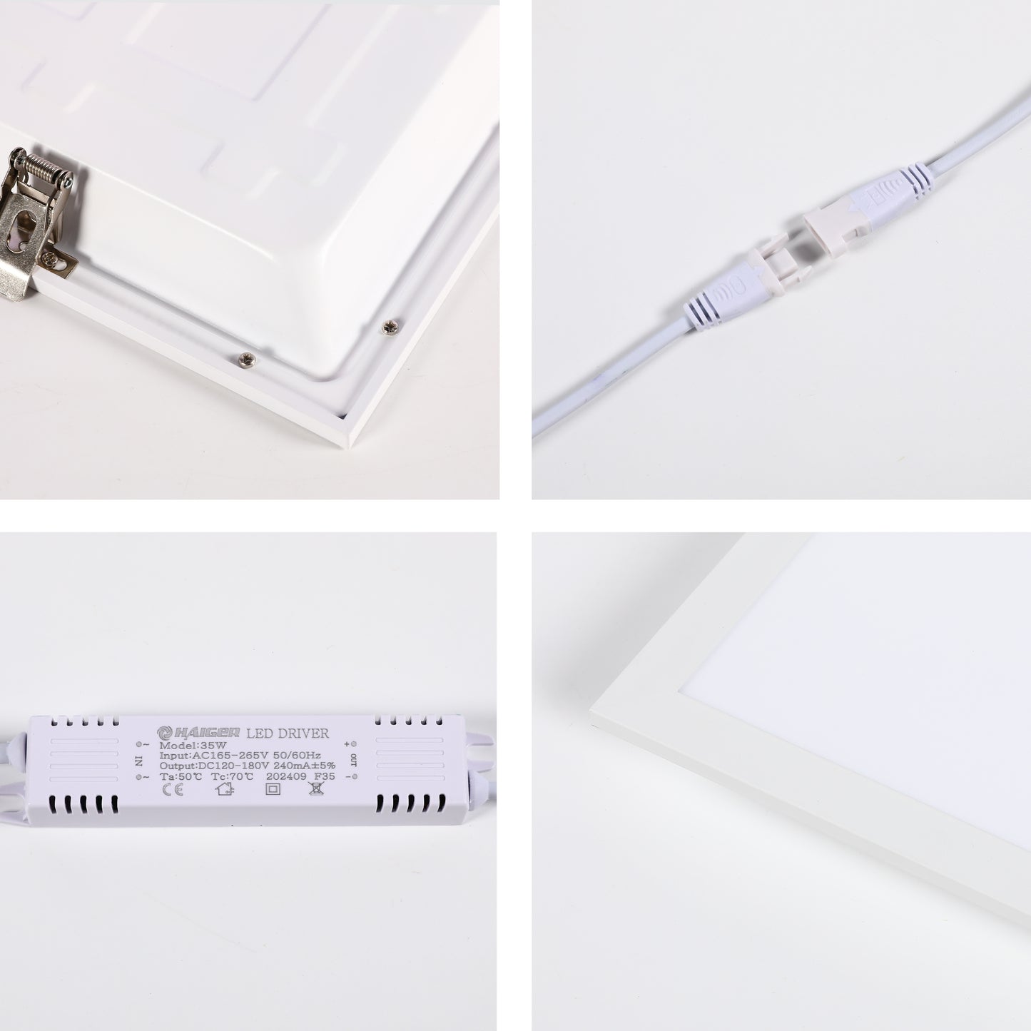 Современный светильник Backlit LED-панель — квадратная, 70Вт, 6000К, 595х595
