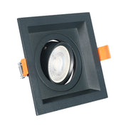 Современный встраиваемый светильник Downlight LED RS-2112C-1 — GU10, MAX 35W, Cut-Out 100x100 мм,