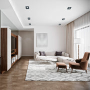 Современный встраиваемый светильник Downlight LED RS-2112C-1 — GU10, MAX 35W, Cut-Out 100x100 мм,