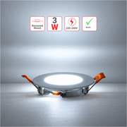Sv-k LED SLIM ROUND PANEL 3W 6000K (HAIGER)100sh