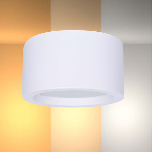 Современный светильник&nbsp; MIRA, накладной LED Downlight, 10W / 20W / 30W, 3CCT (4000K / 6000K), белый / чёрный, металлический корпус