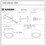 Современный светильник&nbsp; MIRA, накладной LED Downlight, 10W / 20W / 30W, 3CCT (4000K / 6000K), белый / чёрный, металлический корпус