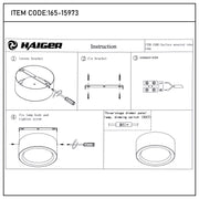 Современный светильник&nbsp; MIRA, накладной LED Downlight, 10W / 20W / 30W, 3CCT (4000K / 6000K), белый / чёрный, металлический корпус