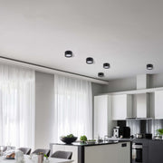 Современный светильник&nbsp; MIRA, накладной LED Downlight, 10W / 20W / 30W, 3CCT (4000K / 6000K), белый / чёрный, металлический корпус