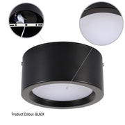 Современный светильник&nbsp; MIRA, накладной LED Downlight, 10W / 20W / 30W, 3CCT (4000K / 6000K), белый / чёрный, металлический корпус