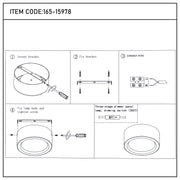 Современный светильник&nbsp; MIRA, накладной LED Downlight, 10W / 20W / 30W, 3CCT (4000K / 6000K), белый / чёрный, металлический корпус
