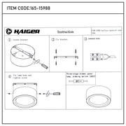 Современный светильник&nbsp; MIRA, накладной LED Downlight, 10W / 20W / 30W, 3CCT (4000K / 6000K), белый / чёрный, металлический корпус