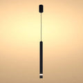 Cylindrical Long Tube Acrylic Shade Suspension Light Single Head Hanging Integrated LED Modern Cylinder Pendant Ceiling Light Suspended Downlight