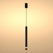 Cylindrical Long Tube Acrylic Shade Suspension Light Single Head Hanging Integrated LED Modern Cylinder Pendant Ceiling Light Suspended Downlight