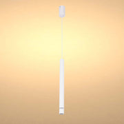 Cylindrical Long Tube Acrylic Shade Suspension Light Single Head Hanging Integrated LED Modern Cylinder Pendant Ceiling Light Suspended Downlight