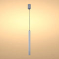 Cylindrical Long Tube Acrylic Shade Suspension Light Single Head Hanging Integrated LED Modern Cylinder Pendant Ceiling Light Suspended Downlight