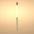 Cylindrical Long Tube Acrylic Shade Suspension Light Single Head Hanging Integrated LED Modern Cylinder Pendant Ceiling Light Suspended Downlight