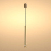 Cylindrical Long Tube Acrylic Shade Suspension Light Single Head Hanging Integrated LED Modern Cylinder Pendant Ceiling Light Suspended Downlight